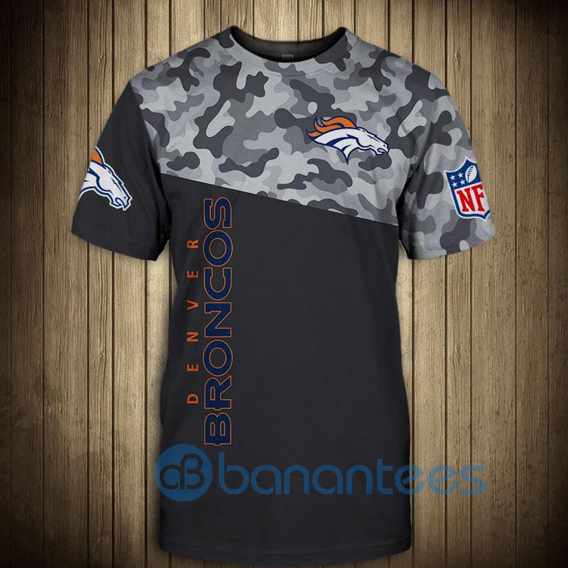 Denver Broncos Military Short Sleeve 3D T-Shirt - Banantees