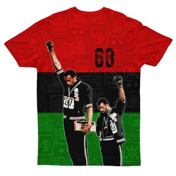 1968 Olympics Black Power 3D All Over Print T-Shirt product photo 1