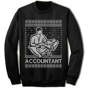 Accountant Christmas Sweatshirt Sweatshirt Black S