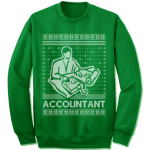 Accountant Christmas Sweatshirt Sweatshirt Green S