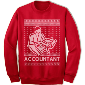 Accountant Christmas Sweatshirt Sweatshirt Red S