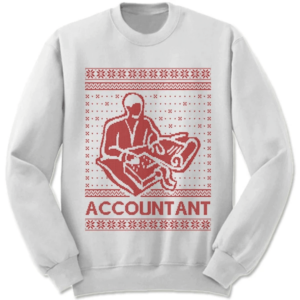 Accountant Christmas Sweatshirt Sweatshirt White S