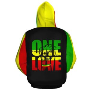 African American Reggae One Love 3D All Over Print Hoodie product photo 2