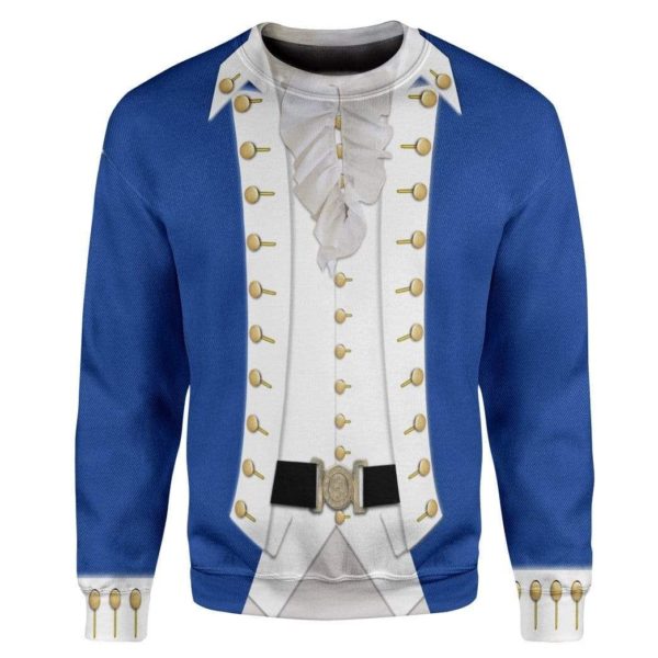 Alexander Hamilton Apparel Cosplay 3D All Over Print Shirt 3D Sweatshirt Royal S