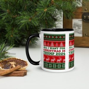 All I Want For Christmas Is Trump 2024 Coffee Mug Mug 11oz Black One Size