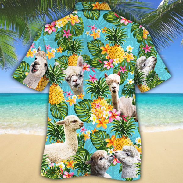 Alpaca And Pineapple Summer Holiday Hawaii Shirt product photo 1