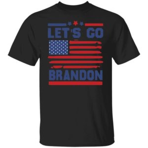 American Flag Let's Go Brandon T-shirt Unisex T-Shirt Black S
