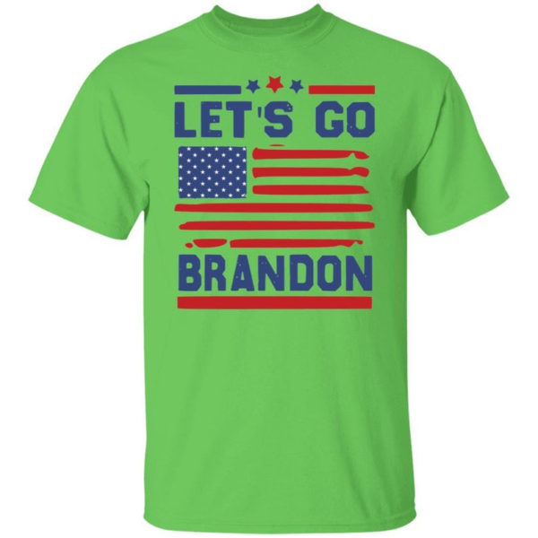 American Flag Let's Go Brandon T-shirt Unisex T-Shirt Irish Green S