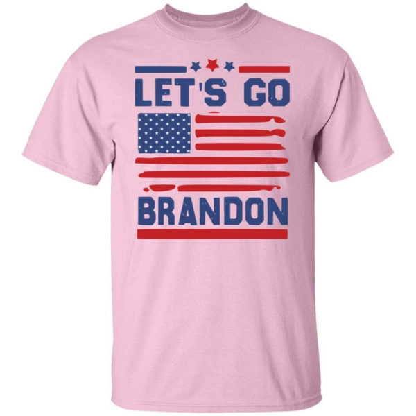 American Flag Let's Go Brandon T-shirt Unisex T-Shirt Light Pink S