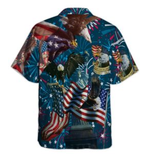 American Patriotic Eagle 4th July Hawaiian Shirt product photo 1