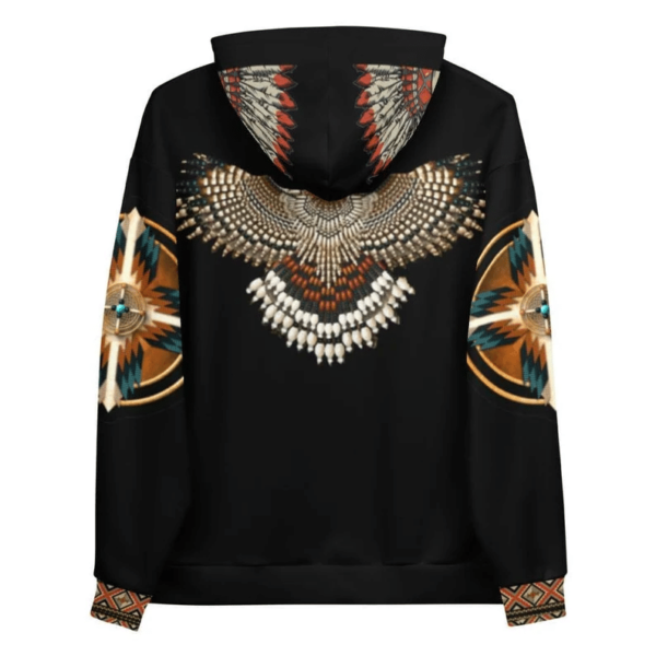 Ancient Treasures Native American Wild Eagle ​3D All Over Print Hoodie product photo 2