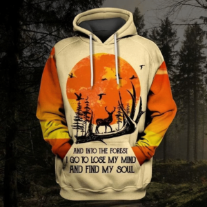 And Into The Forest I Go To Lose My Mind And Find My Soul 3D Printed Shirt 3D Hoodie Orange S