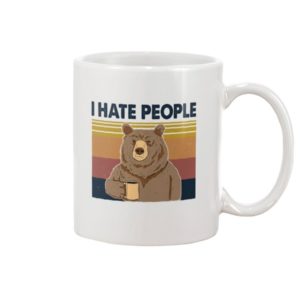 Bear Dink Coffee I Hate People Mug product photo 1