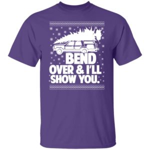 Bend Over & I’ll Show You Christmas Sweatshirt G500 5.3 oz. T-Shirt Purple S