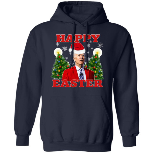 Biden Happy Easter Christmas Sweatshirt Hoodie Navy S