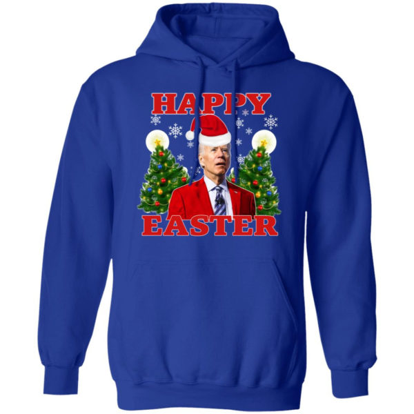 Biden Happy Easter Christmas Sweatshirt Hoodie Royal S