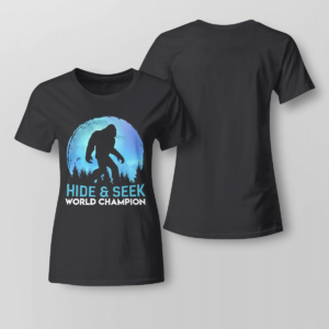 Bigfoot Hide and Seek Champion Shirt Ladies T-shirt Black XS