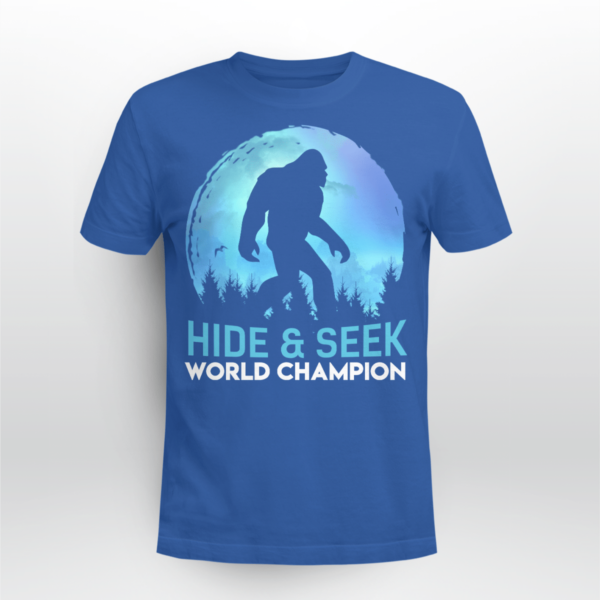 Bigfoot Hide and Seek Champion Shirt Unisex T-shirt Royal Blue S