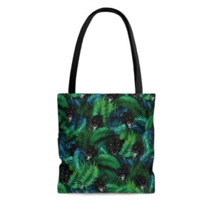 Black Panther Tropical All Over Print Tote Bag Small