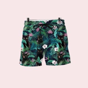 Blackcat tropical hawaiian button shirt & beach short Hawaiian Short Royal S