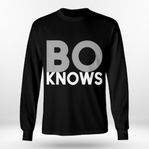 Bo Knows Shirt Long Sleeve Tee Black S