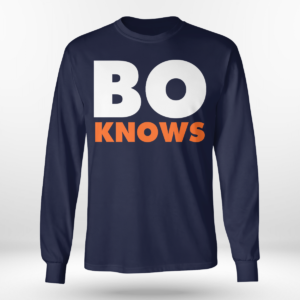 Bo Knows Shirt Long Sleeve Tee Navy S