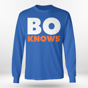 Bo Knows Shirt Long Sleeve Tee Royal Blue S
