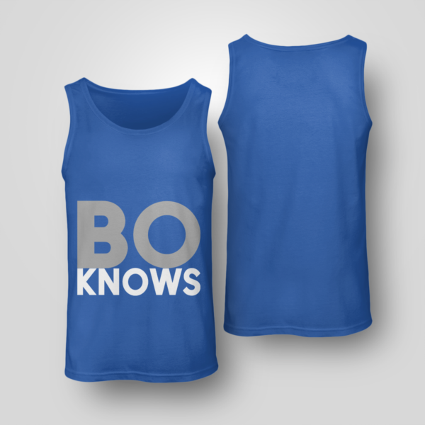 Bo Knows Shirt Unisex Tank Royal Blue S