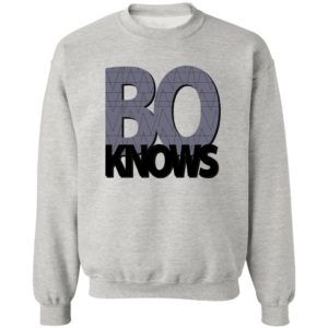 Bo Knows White Shirt Sweatshirt Sport Grey S