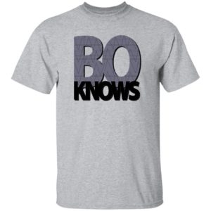 Bo Knows White Shirt Unisex T-Shirt Sport Grey S