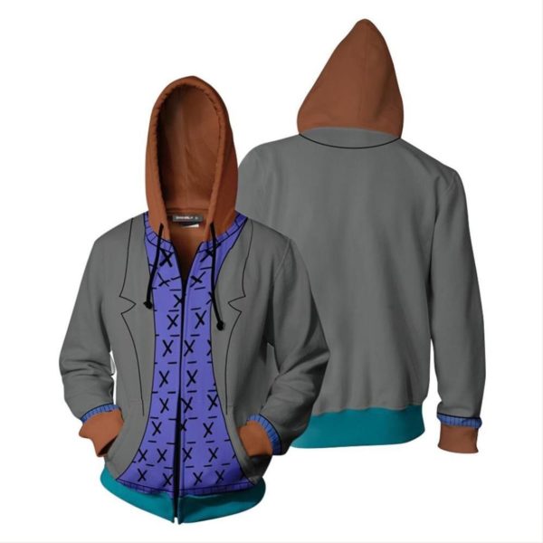 BoJack Horseman Cosplay Costume 3D Hoodies 3D Hoodie Grey S