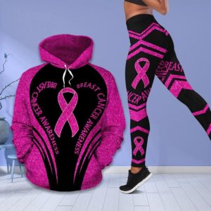 Breast Cancer Awareness 3D All Over Print Hoodie | Leggings product photo 2