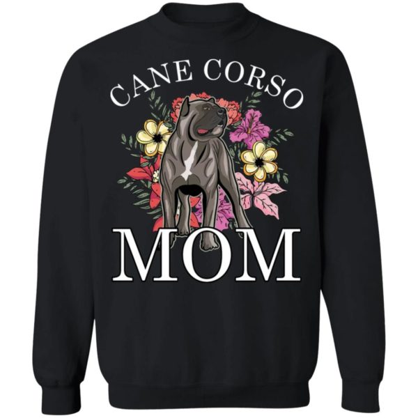 Cane Corso Mom Christmas Sweatshirt Sweatshirt Black S