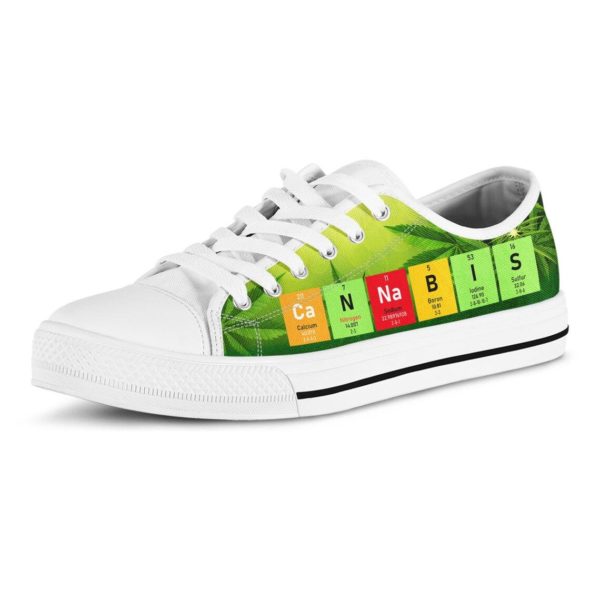 Cannabis Chemical Element Low Top Shoes for Men & Women product photo 3