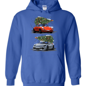 Carrying Christmas Trees Car Lover Christmas Hoodie Sweatshirt Hoodie Royal Blue S