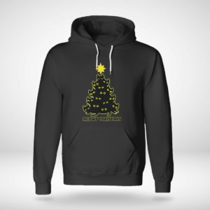 Cat Trees Meowy Christmas Shirt Unisex Hoodie Black S