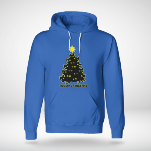 Cat Trees Meowy Christmas Shirt Unisex Hoodie Royal Blue S