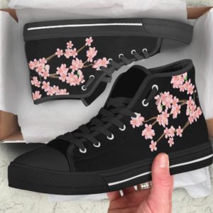 Cherry Blossom Flowers Sakura High Top Shoes for Men & Women product photo 1