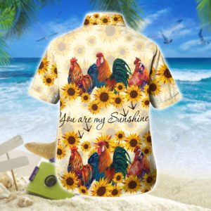 Chicken Sunflower You Are My Sunshine Hawaiian Shirt Product Photo