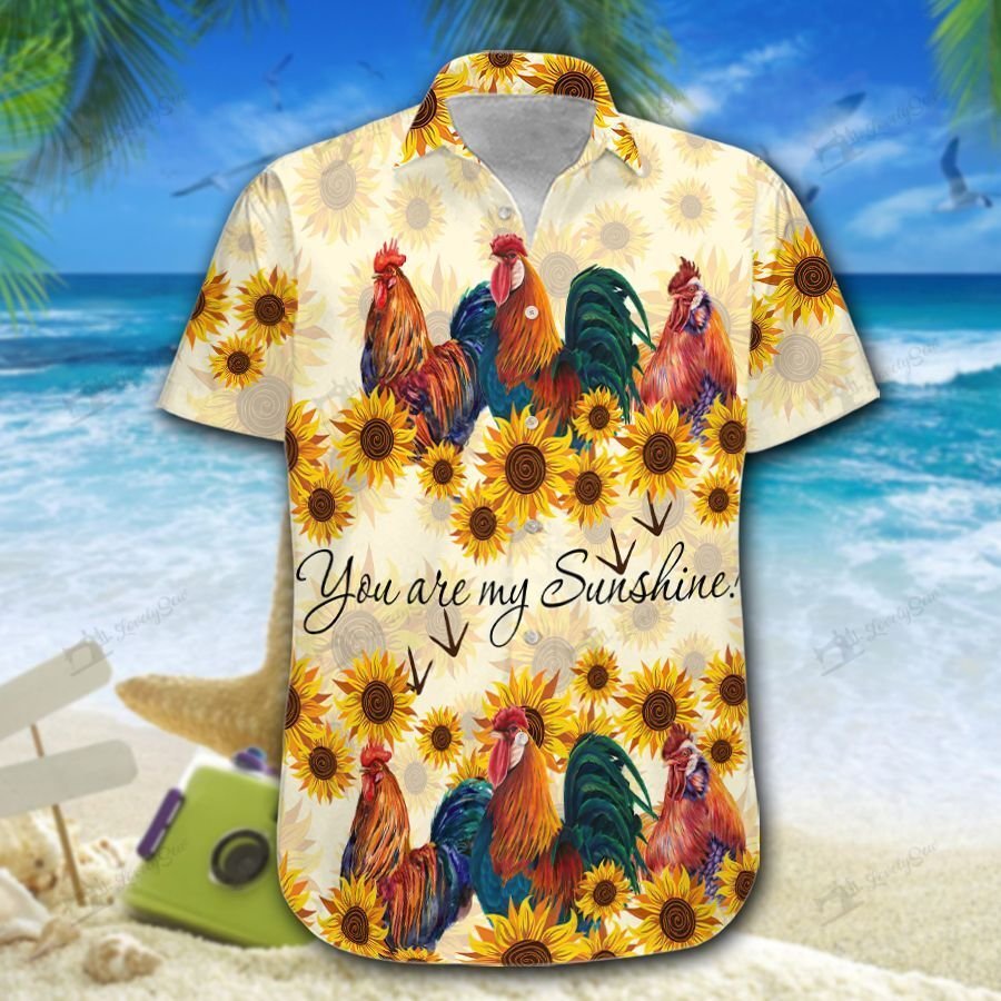Chicken Sunflower You Are My Sunshine Hawaiian Shirt