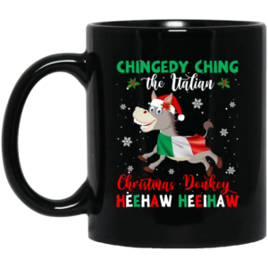 Chingedy The Christmas Donkey Coffee Mug Mug 11oz Black One Size