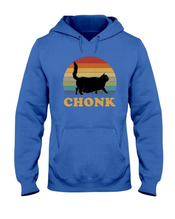 Chonk Cat Vintage Shirt Hooded Sweatshirt Royal Blue S