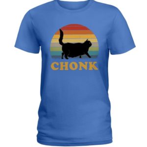 Chonk Cat Vintage Shirt Ladies T-Shirt Royal Blue S