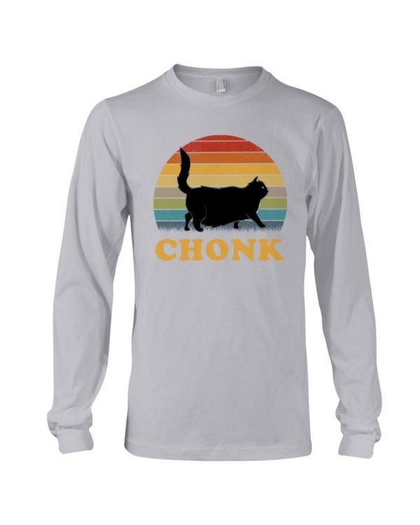 Chonk Cat Vintage Shirt Long Sleeve Tee Ash S