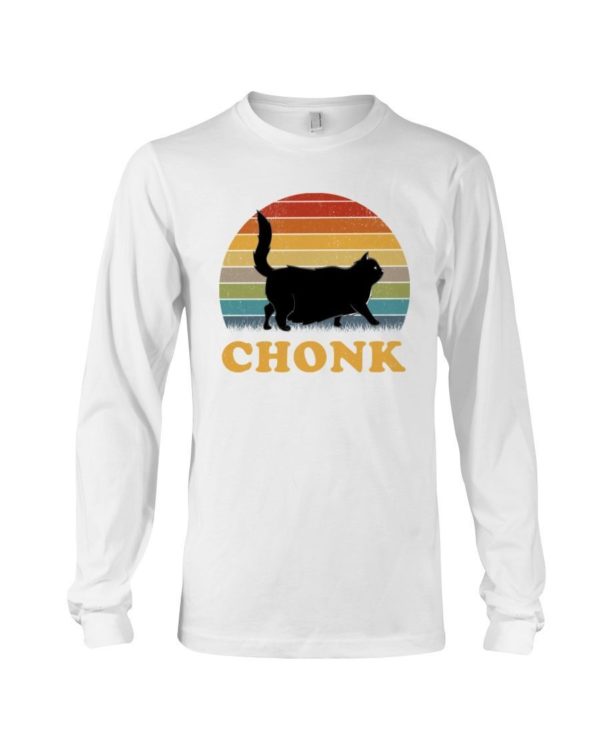 Chonk Cat Vintage Shirt Long Sleeve Tee White S