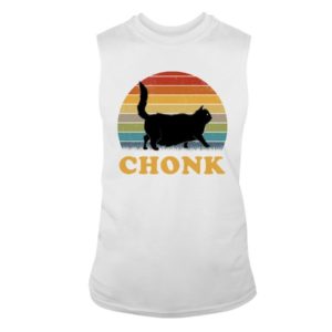 Chonk Cat Vintage Shirt Sleeveless Tee White S