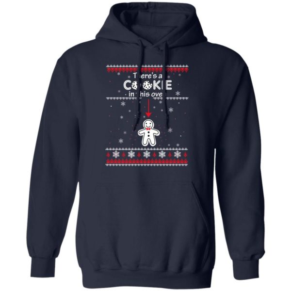 Christmas Couple There’s A Cookie In This Oven Shirt Hoodie Navy S