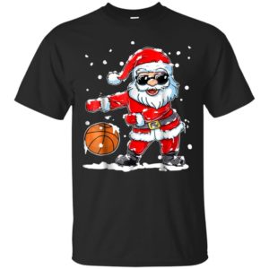 Christmas Flossing Santa Basketball Shirt Unisex T-Shirt Black S