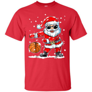 Christmas Flossing Santa Basketball Shirt Unisex T-Shirt Red S