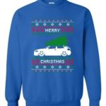 Christmas is coming - The car rushes to bring the Christmas tree to decorate Sweatshirt Royal Blue S